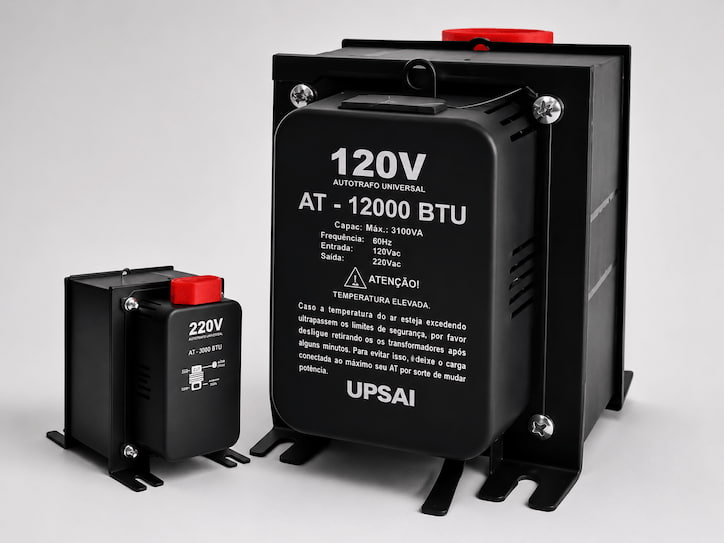 Qual auto transformador usar para cada potência de ar-condicionado?
